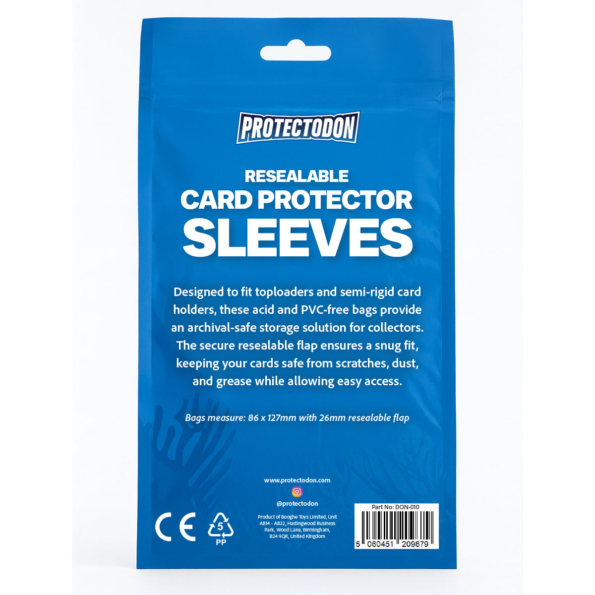 Protectodon crystal-clear card protection team bags