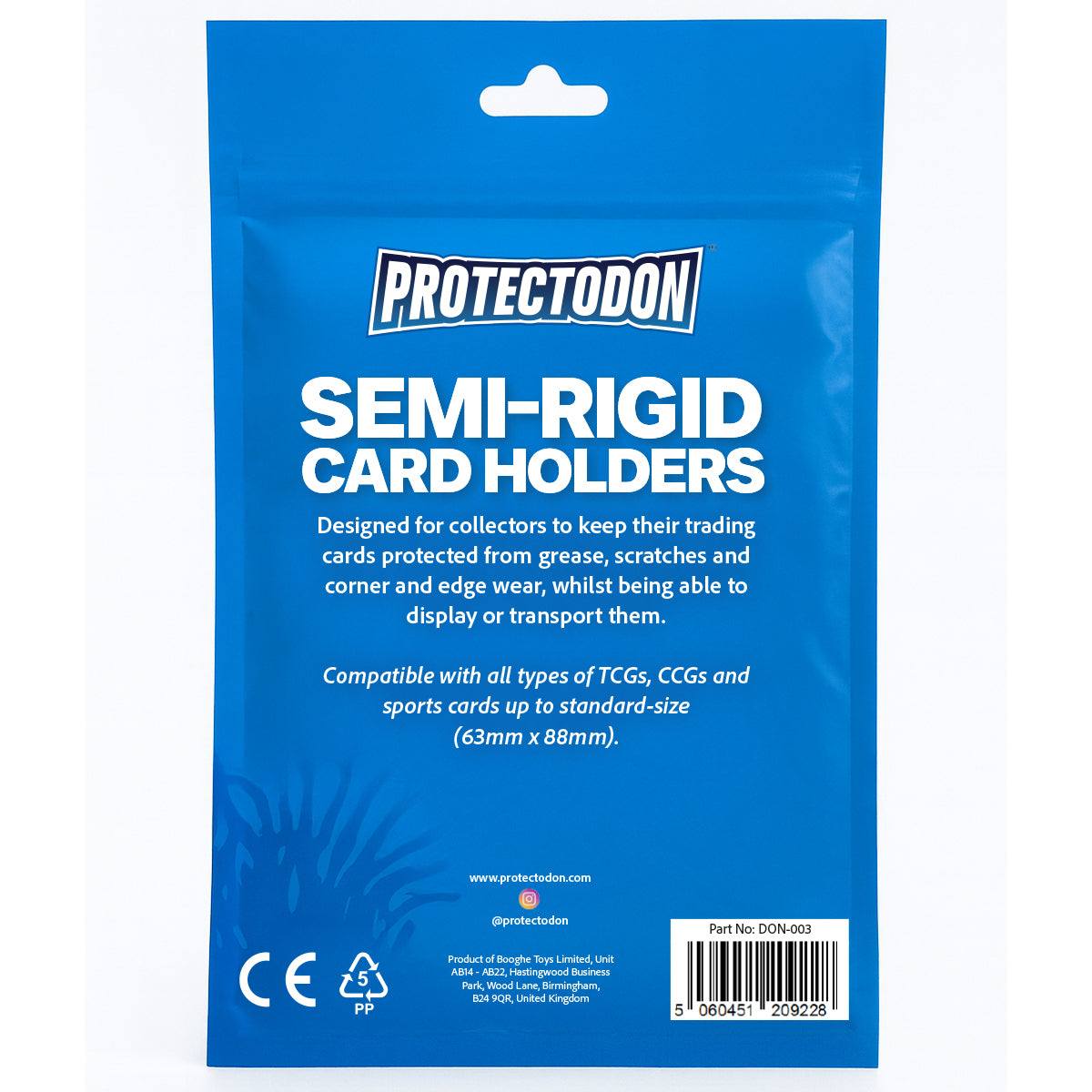 Protectodon trading card holders for grading submissions