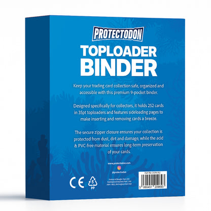 Protectodon 9-Pocket Toploader Binder box back