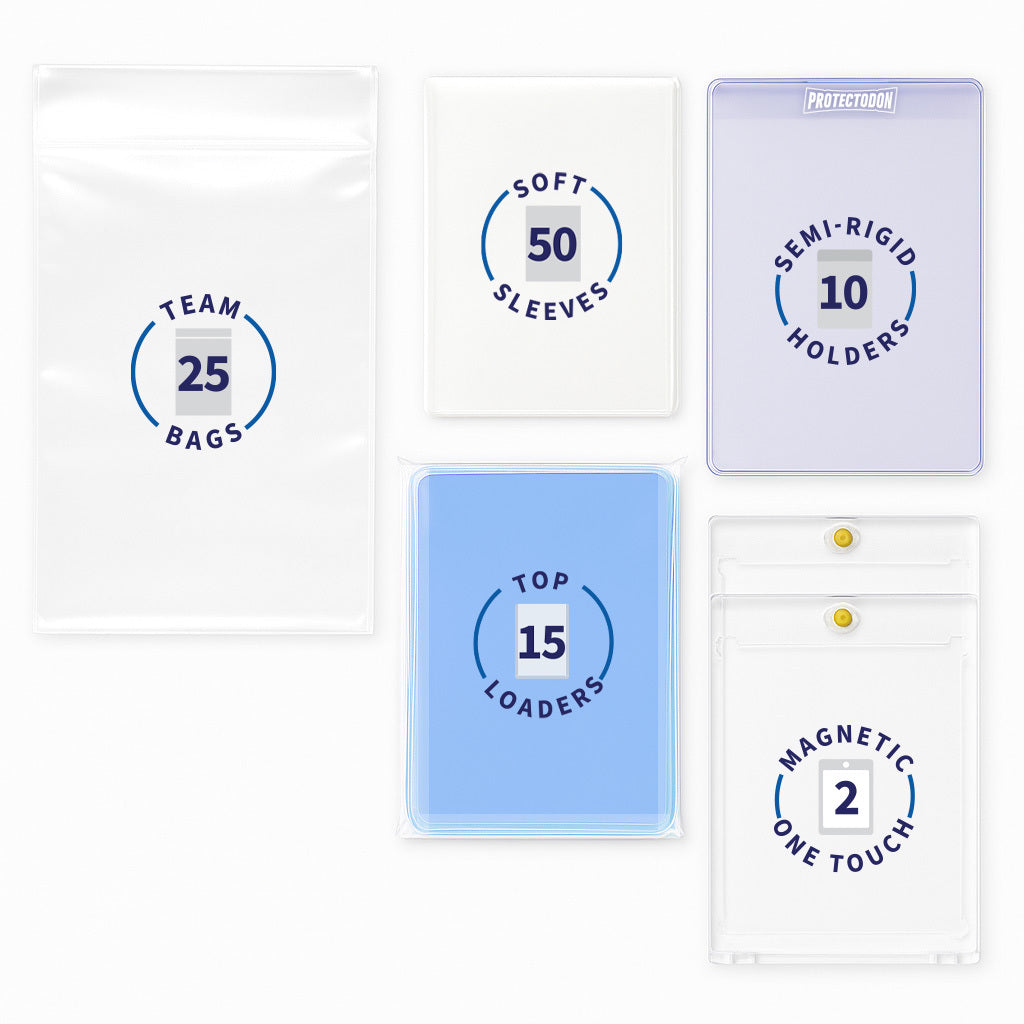 Protectodon trading card break kit contents