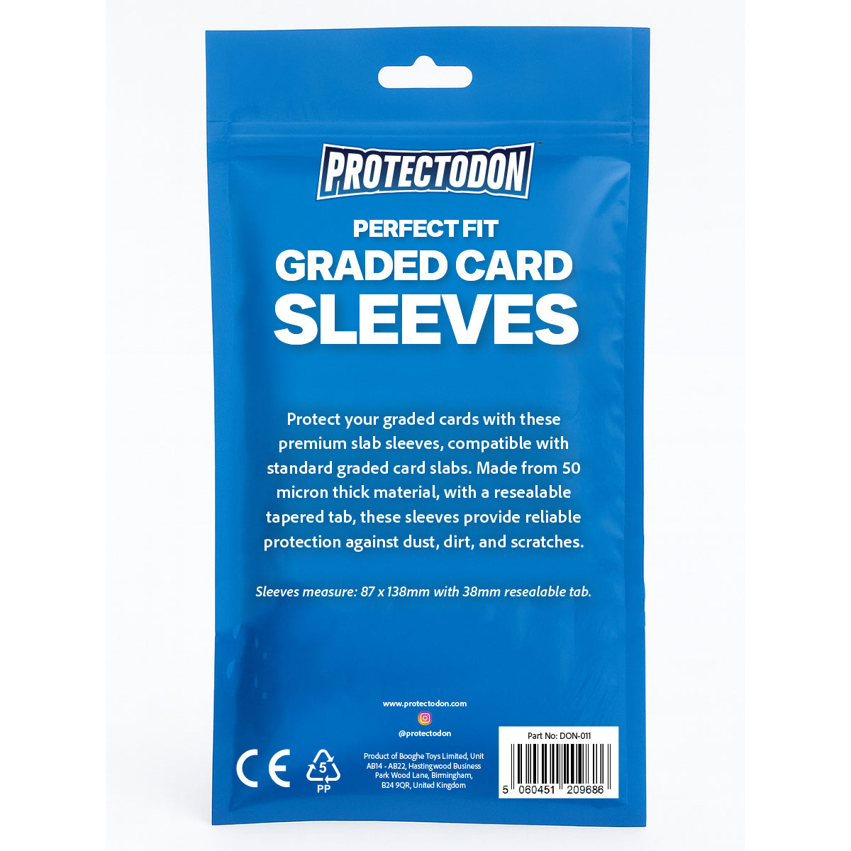 100-pack graded card storage sleeves Protectodon